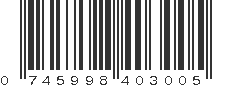 UPC 745998403005