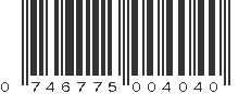 UPC 746775004040