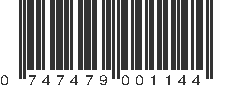 UPC 747479001144