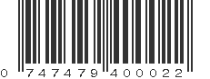 UPC 747479400022