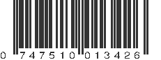 UPC 747510013426