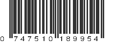 UPC 747510189954