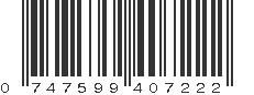 UPC 747599407222