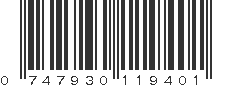 UPC 747930119401