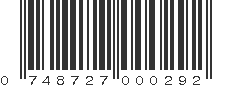 UPC 748727000292