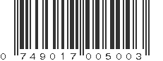 UPC 749017005003