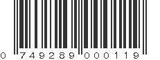 UPC 749289000119