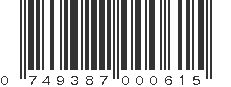 UPC 749387000615