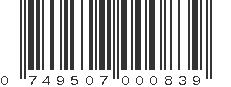 UPC 749507000839