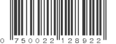 UPC 750022128922