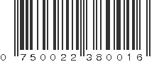 UPC 750022380016