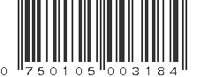 UPC 750105003184