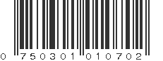 UPC 750301010702