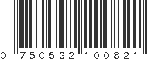 UPC 750532100821