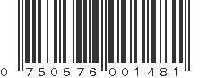 UPC 750576001481