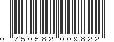 UPC 750582009822