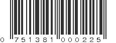 UPC 751381000225