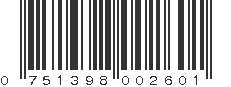 UPC 751398002601