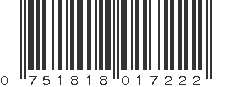 UPC 751818017222