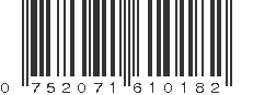 UPC 752071610182