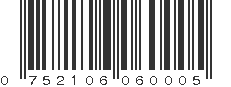 UPC 752106060005