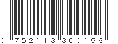 UPC 752113300156