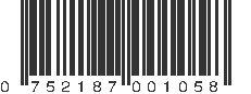 UPC 752187001058