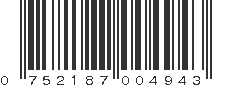 UPC 752187004943