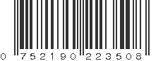 UPC 752190223508