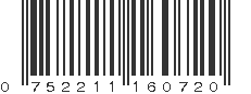 UPC 752211160720