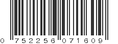 UPC 752256071609