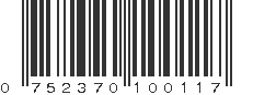 UPC 752370100117