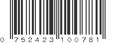 UPC 752423100781