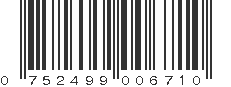 UPC 752499006710