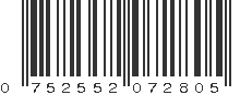 UPC 752552072805