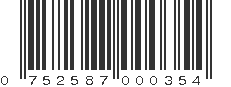 UPC 752587000354