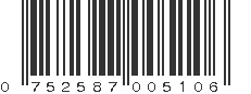 UPC 752587005106
