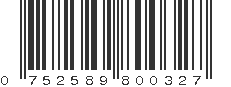 UPC 752589800327