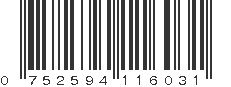 UPC 752594116031