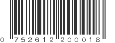 UPC 752612200018