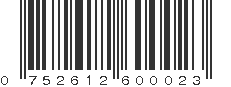 UPC 752612600023