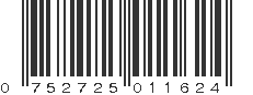 UPC 752725011624