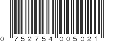 UPC 752754005021