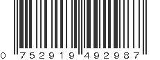 UPC 752919492987