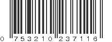 UPC 753210237116