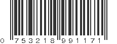 UPC 753218991171