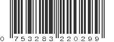 UPC 753283220299