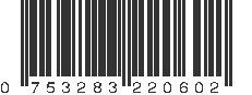 UPC 753283220602