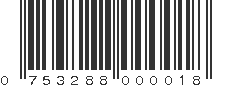 UPC 753288000018