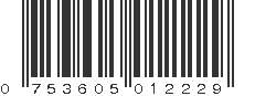 UPC 753605012229